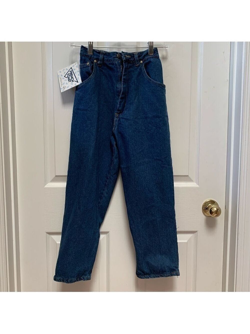 FRENCH TOAST Girls Denim Jeans High Waist Elastic Back Size 6X/7